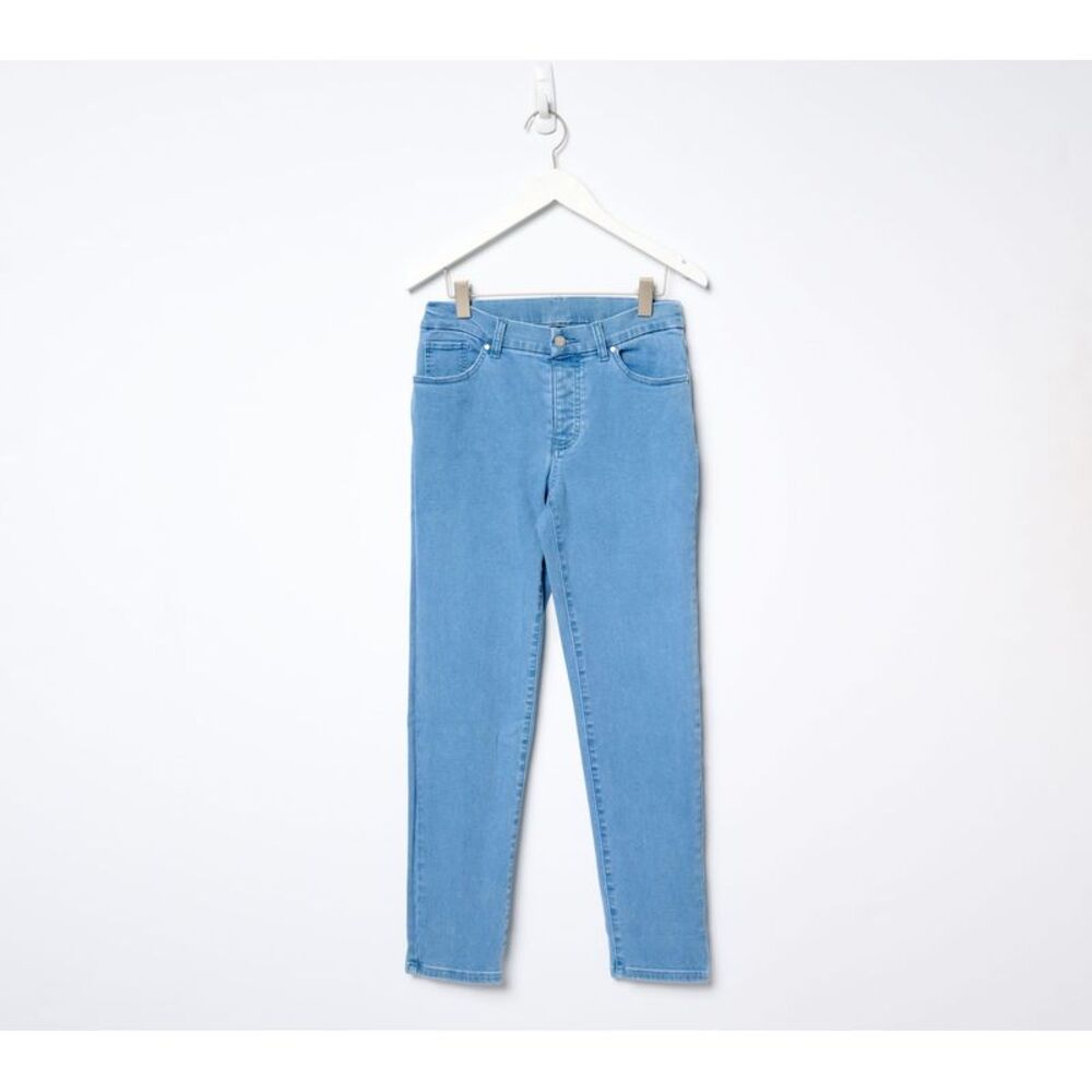 Women Control Women's Pants Sz 16 Tall Contour Curves Indigo Wash Blue A679594